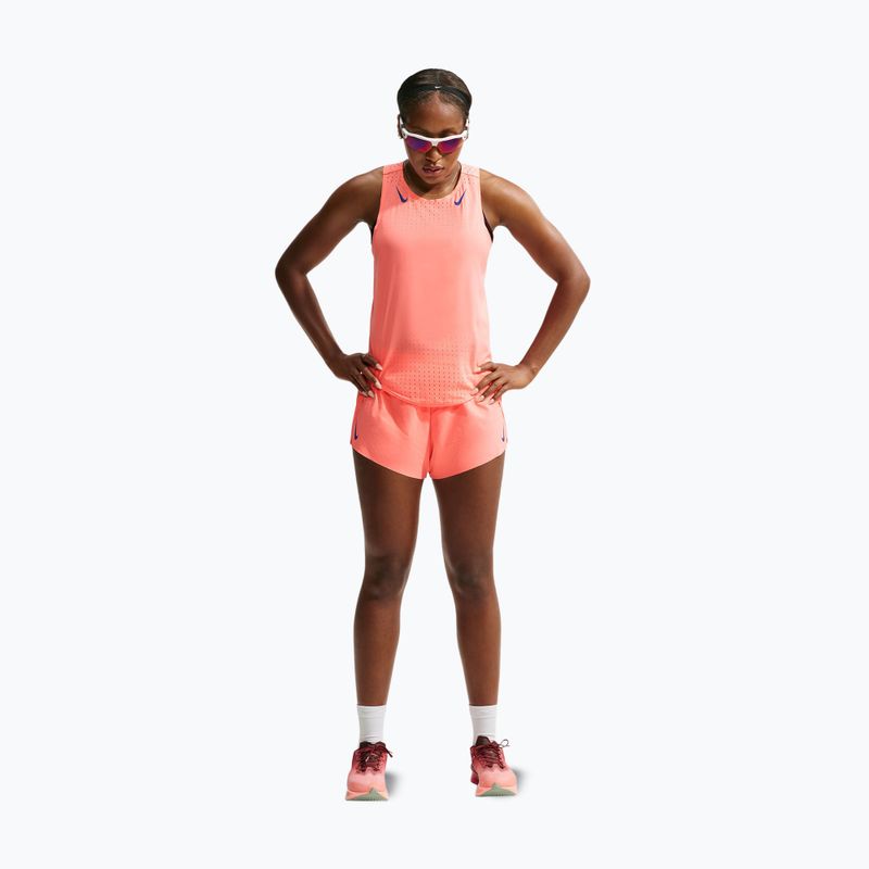Moteriški bėgimo marškinėliai Nike AeroSwift atomic pink/old royal 2