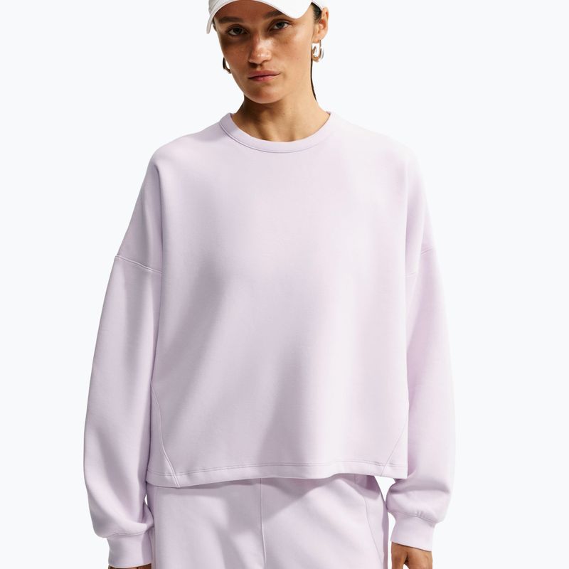 Moteriškas treniruočių džemperis Nike 24.7 ImpossiblySoft Bleached Lilac/Platinum Violet