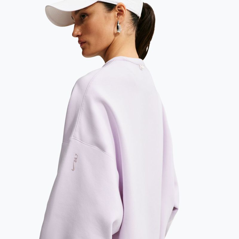 Moteriškas treniruočių džemperis Nike 24.7 ImpossiblySoft Bleached Lilac/Platinum Violet 5