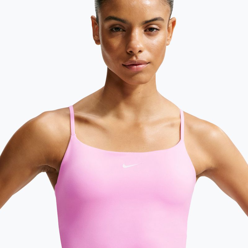Moteriški treniruočių marškinėliai Nike One pink rise 4