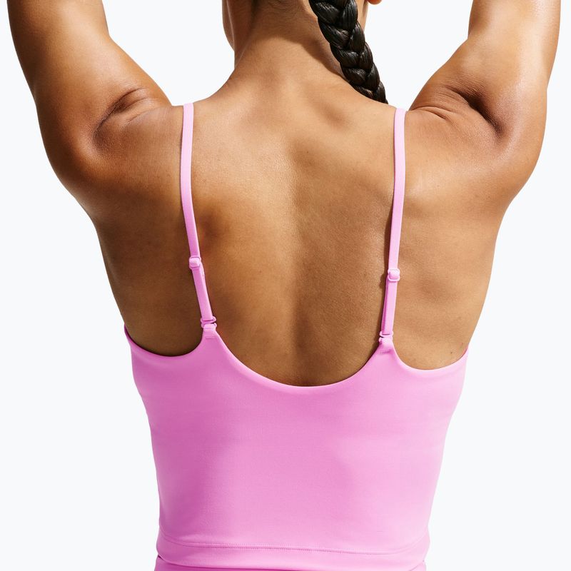 Moteriški treniruočių marškinėliai Nike One pink rise 5
