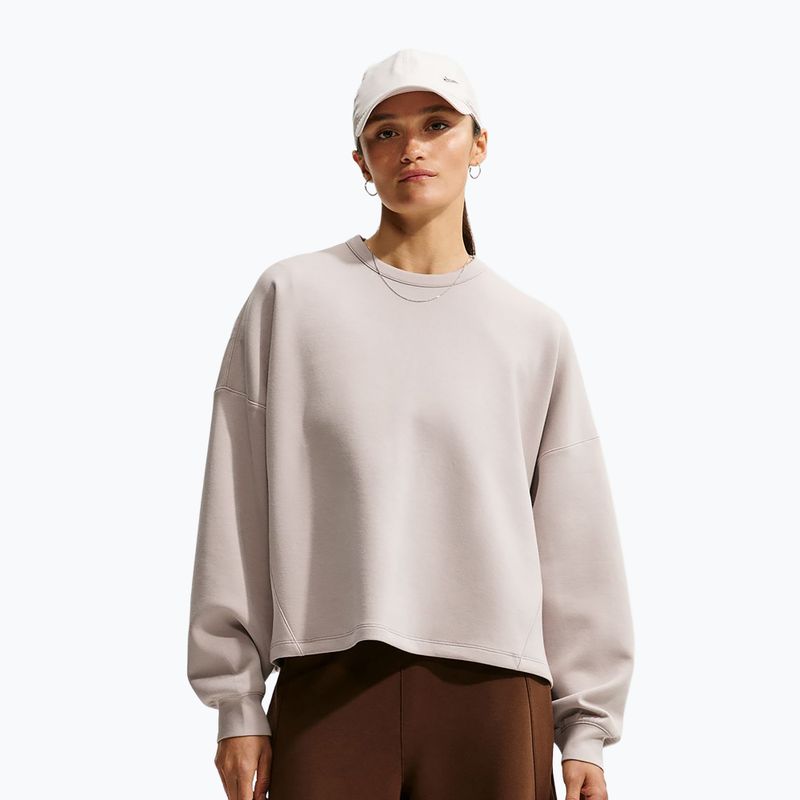 Moteriškas treniruočių džemperis Nike 24.7 ImpossiblySoft Cream Ii/Cream Ii/College Grey
