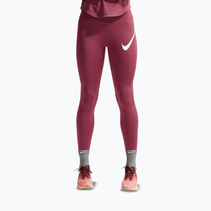 Moteriškos tamprės Nike Tempo Swoosh Run pink smoke/white