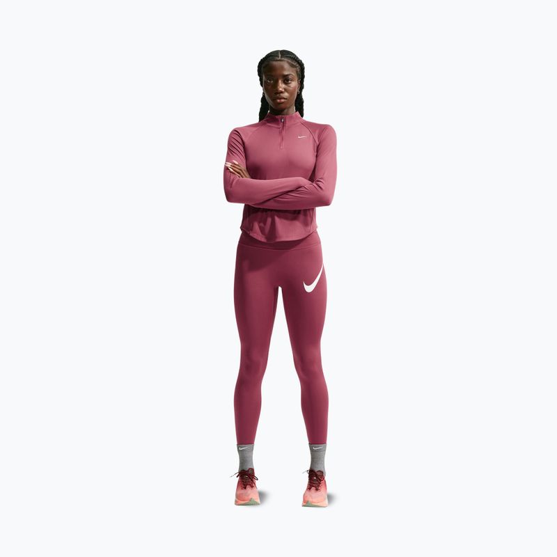 Moteriškos tamprės Nike Tempo Swoosh Run pink smoke/white 2