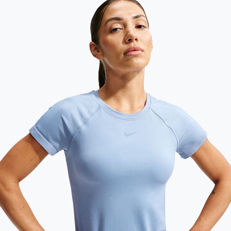 Moteriški treniruočių marškinėliai Nike Pro Seamless work blue 3