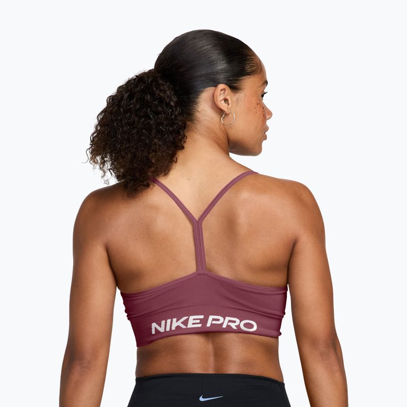 Sportinė liemenėlė Nike Pro Seamless pink smoke/white 2