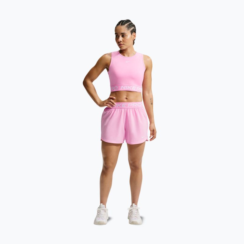 Moteriški marškinėliai Nike Pro pink rise/white 2