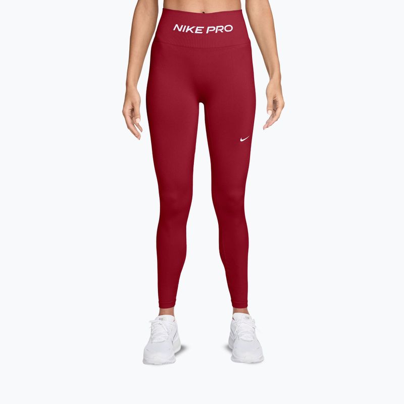 Moteriškos tamprės Nike Pro Seamless tough red/white