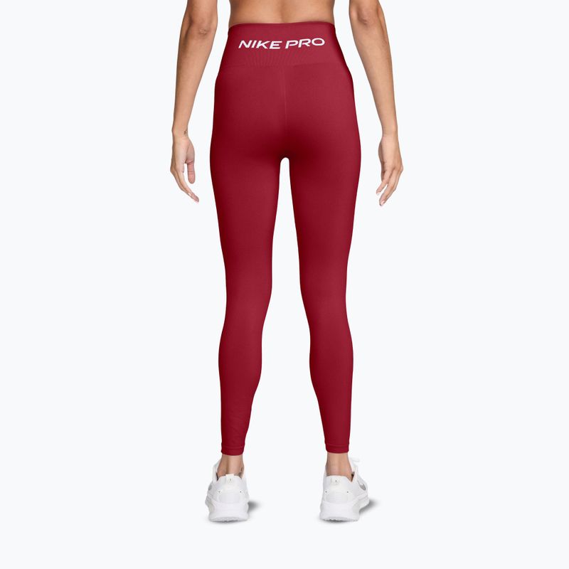 Moteriškos tamprės Nike Pro Seamless tough red/white 2