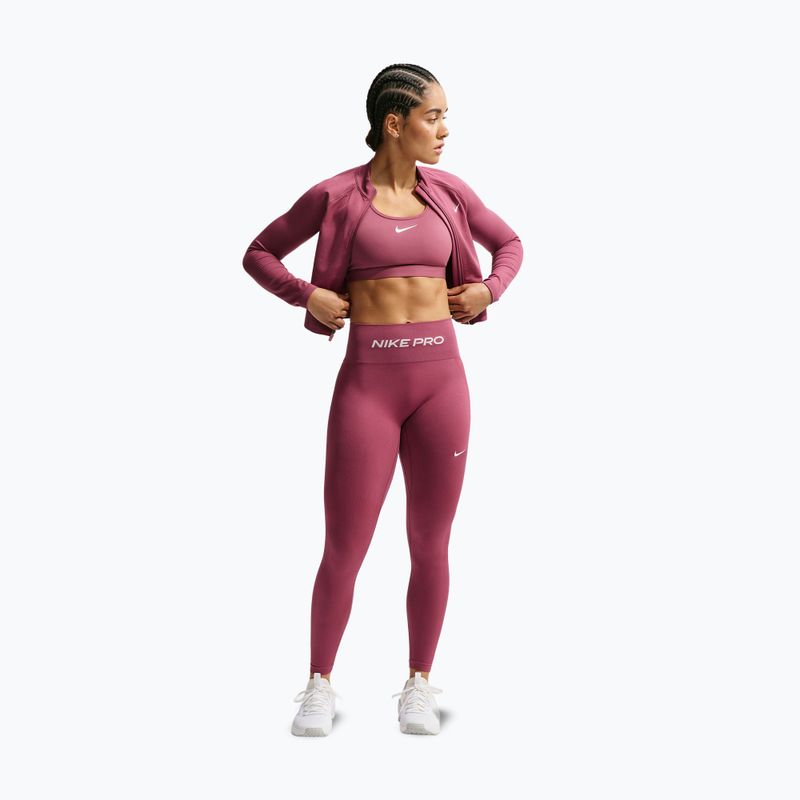 Moteriškos tamprės Nike Pro Seamless pink smoke/white 2