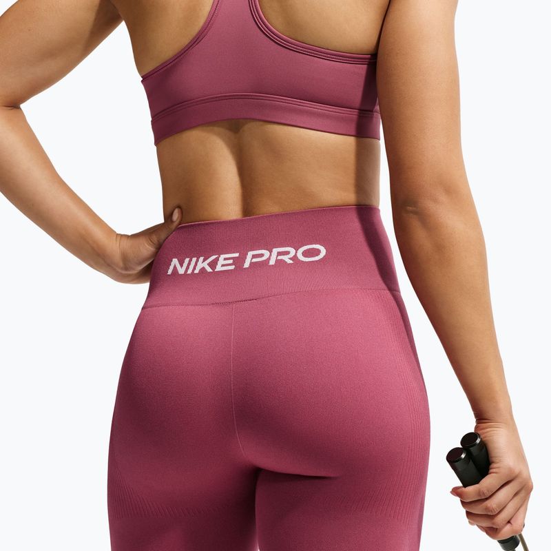 Moteriškos tamprės Nike Pro Seamless pink smoke/white 4