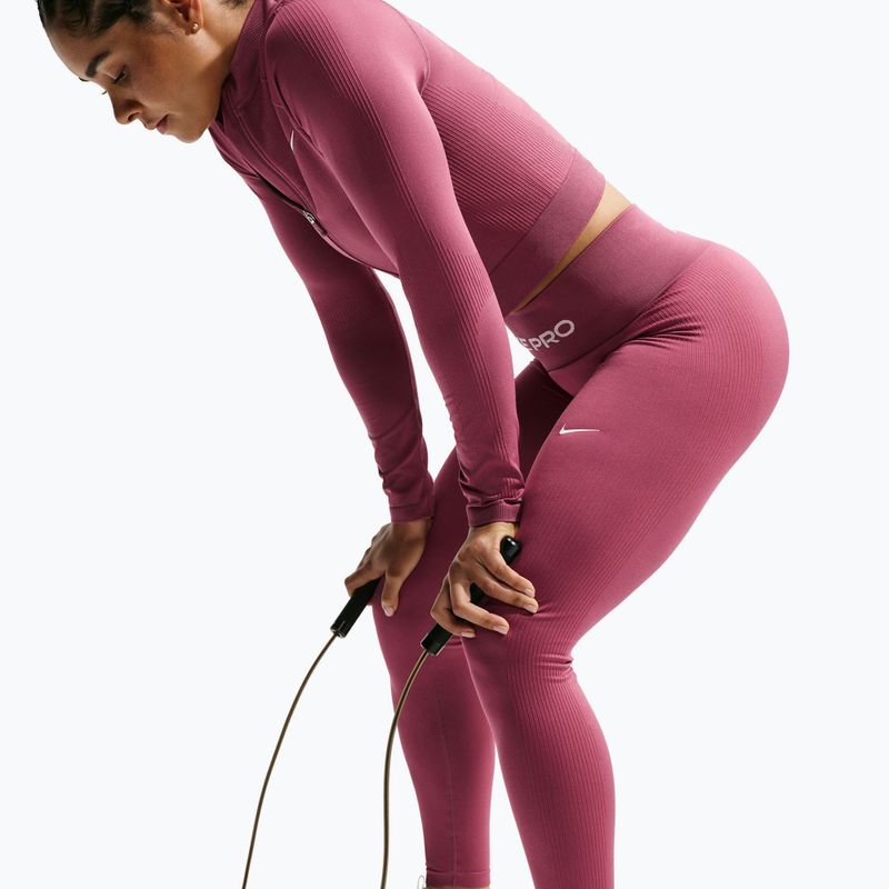 Moteriškos tamprės Nike Pro Seamless pink smoke/white 5