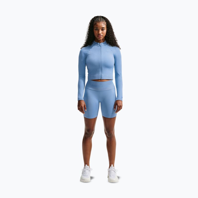 Moteriškas treniruočių džemperis Nike Pro Seamless work blue 2