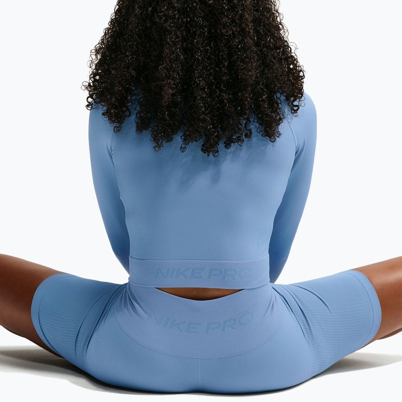 Moteriškas treniruočių džemperis Nike Pro Seamless work blue 4