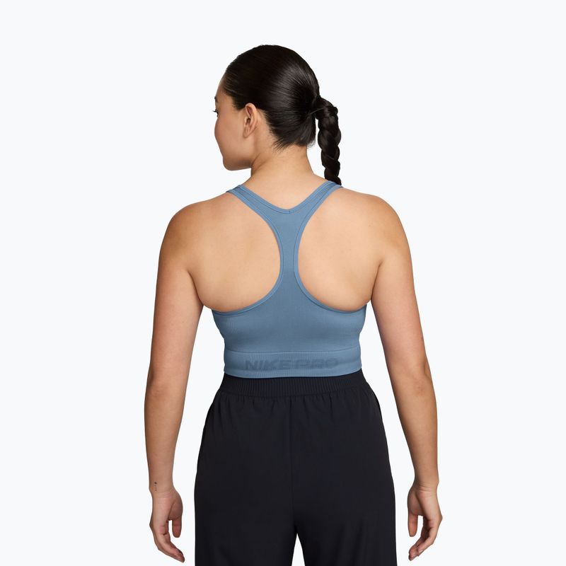 Moteriški treniruočių marškinėliai Nike Pro Seamless work blue 2