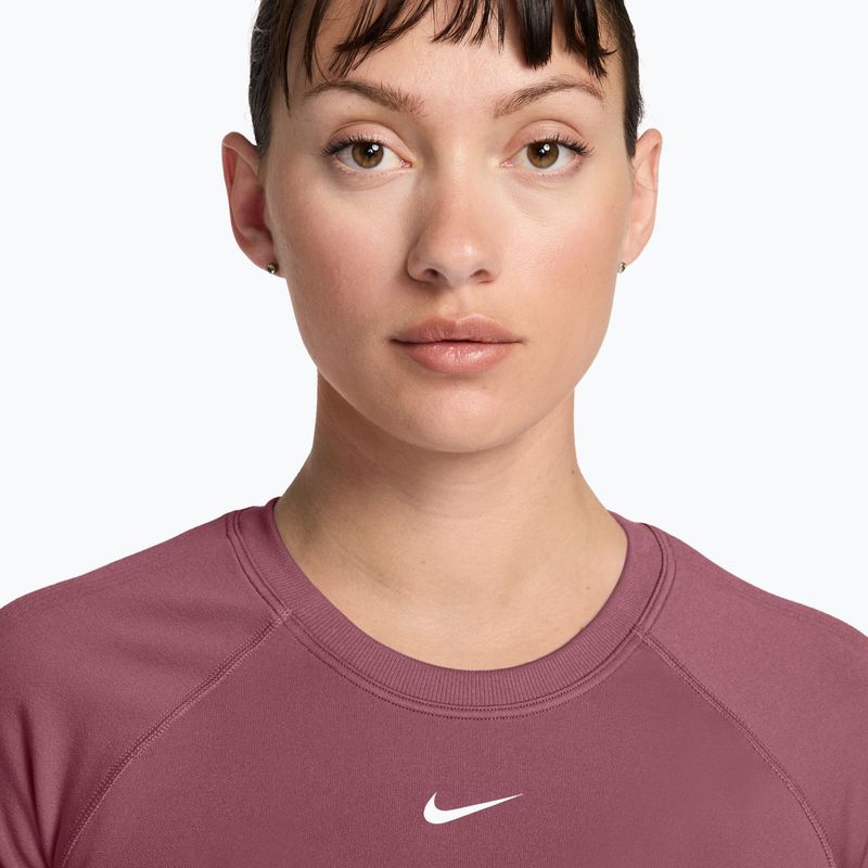 Moteriški treniruočių marškinėliai Nike Pro Seamless pink smoke/white 3
