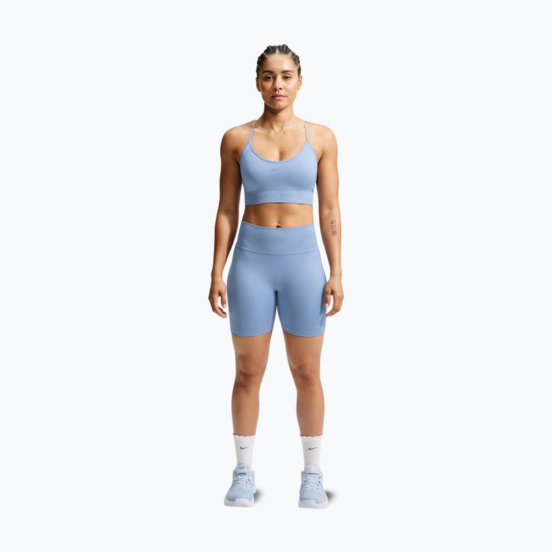 Moteriški treniruočių šortai Nike Pro Seamless work blue 7