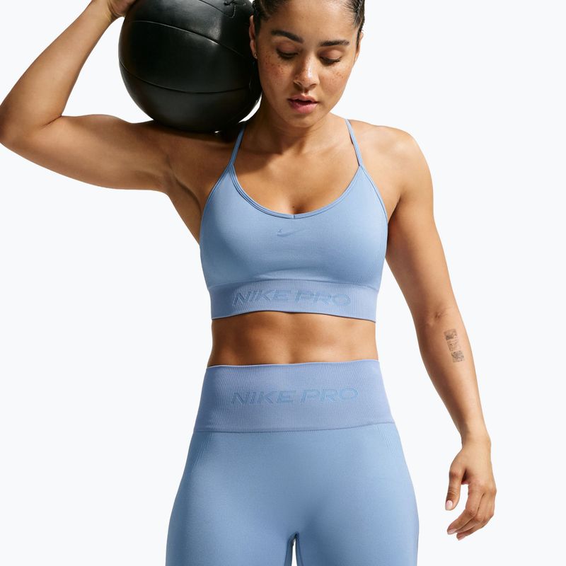 Moteriški treniruočių šortai Nike Pro Seamless work blue 3