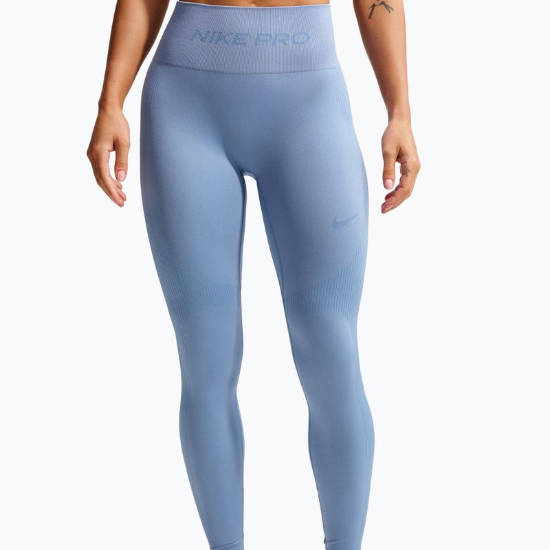 Moteriškos tamprės Nike Pro Seamless work blue 3