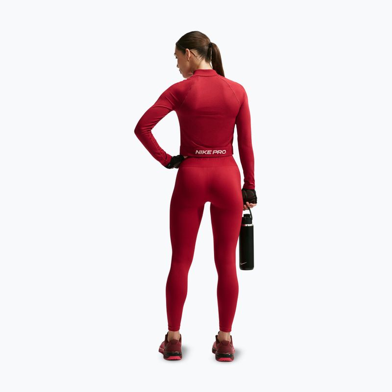 Moteriškas treniruočių džemperis Nike Pro Seamless tough red/white 3