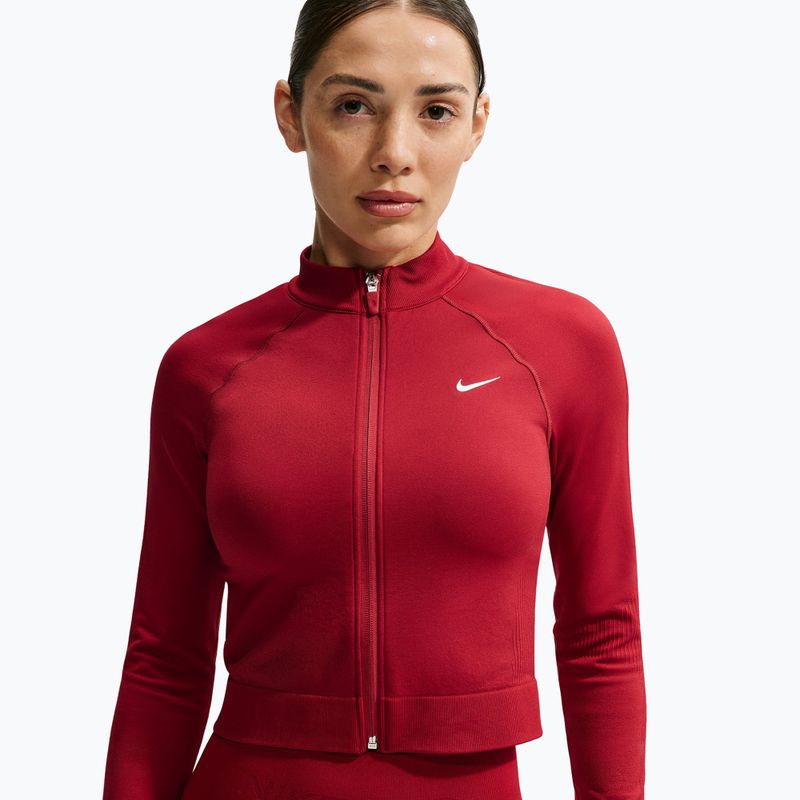 Moteriškas treniruočių džemperis Nike Pro Seamless tough red/white 4