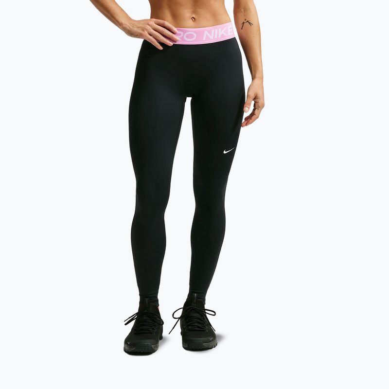 Moteriškos tamprės Nike Pro black/pink rise/white 7