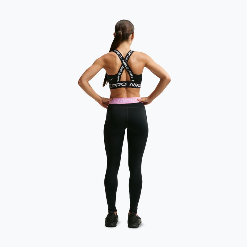 Moteriškos tamprės Nike Pro black/pink rise/white 3