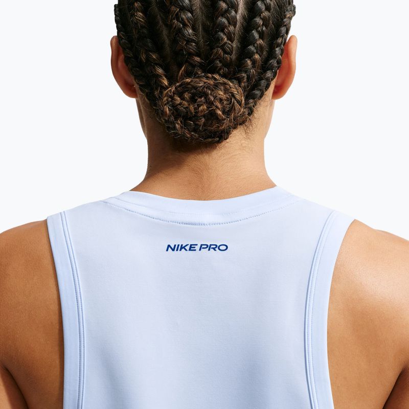 Moteriški treniruočių marškinėliai Nike Pro hydrogen blue/old royal 5