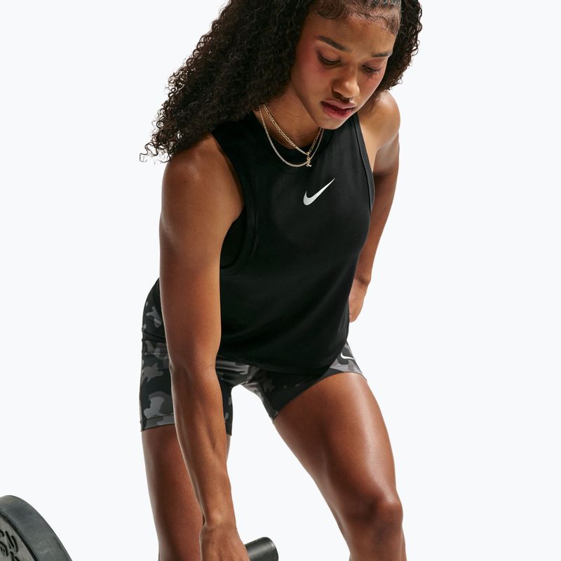 Moteriški treniruočių marškinėliai Nike Pro black/white 5