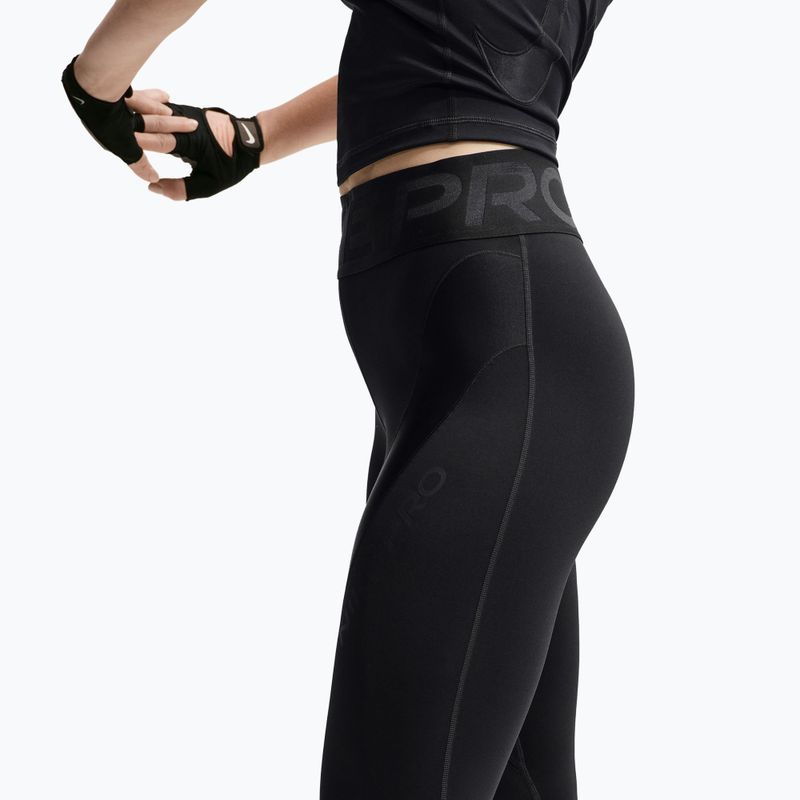 Moteriškos treniruočių tamprės Nike Pro Sculpt High-Waisted 7/8 black/black 4