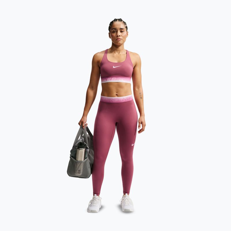 Moteriškos tamprės Nike Pro pink smoke/pink rise 2