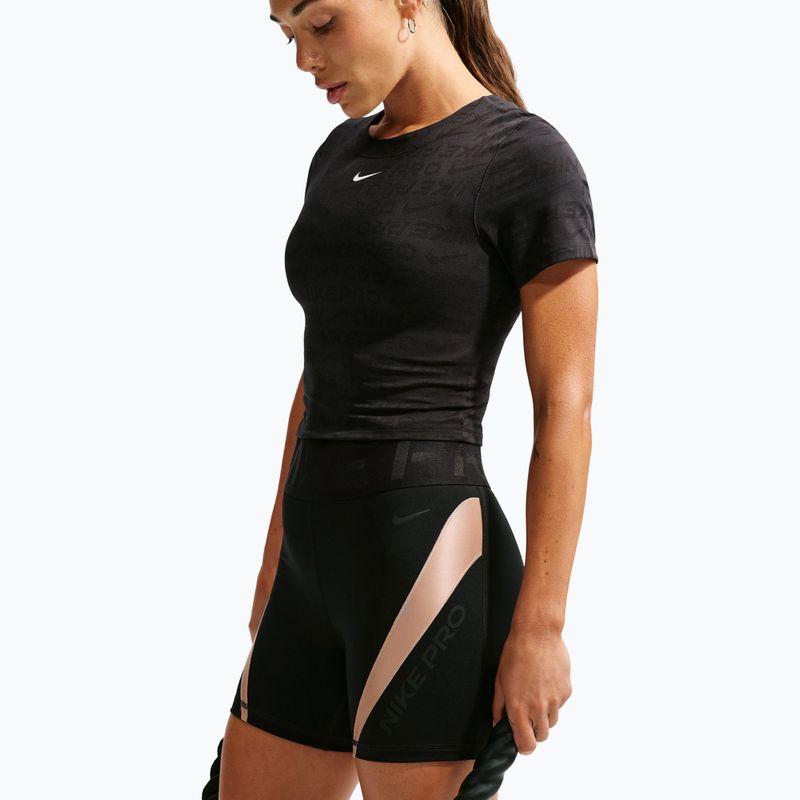 Moteriški treniruočių šortai Nike Pro Sculpt black/linen/black/black 5