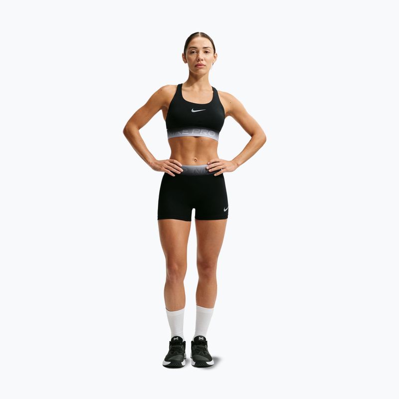 Sportinė liemenėlė Nike Pro black/black/ghost/smoke grey 7