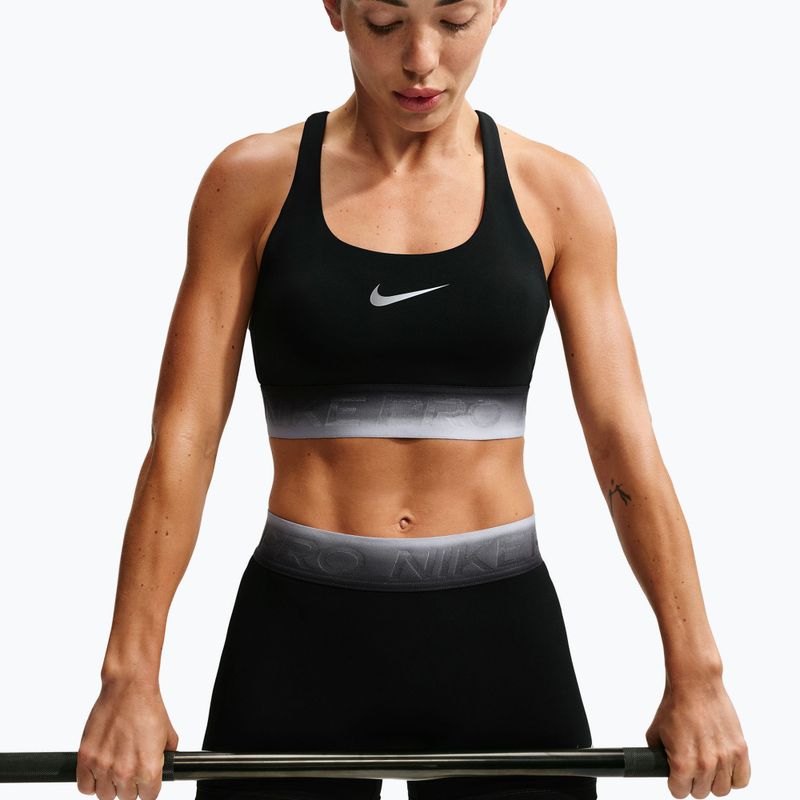 Sportinė liemenėlė Nike Pro black/black/ghost/smoke grey 3