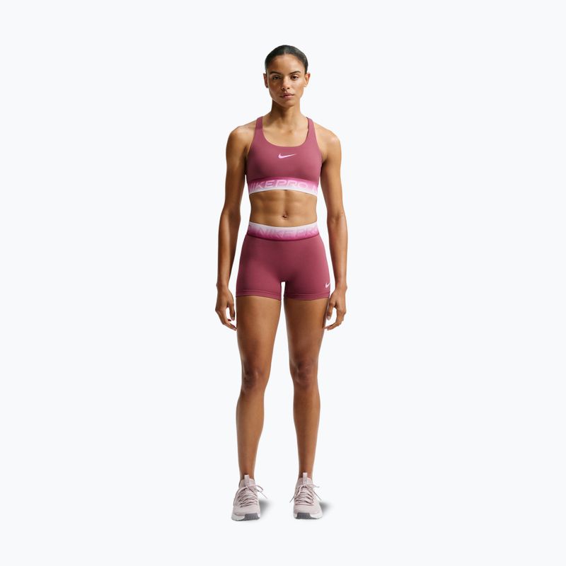 Moteriški treniruočių šortai Nike Pro pink smoke/bleached lilac 2