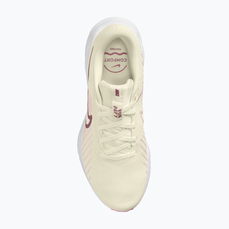 Moteriški bėgimo batai Nike Run Defy sail/white/pink rise/pink smoke 4
