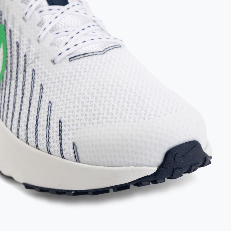 Vyriški bėgimo batai Nike Run Defy White/Midnight Navy/Green Spark 7