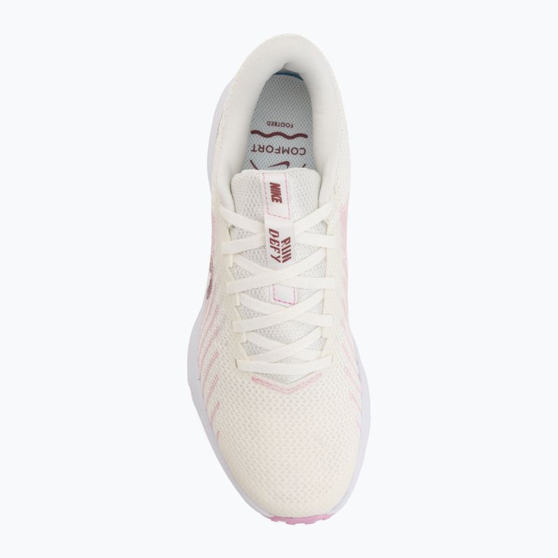 Moteriški bėgimo batai Nike Run Defy sail/white/pink rise/pink smoke 5