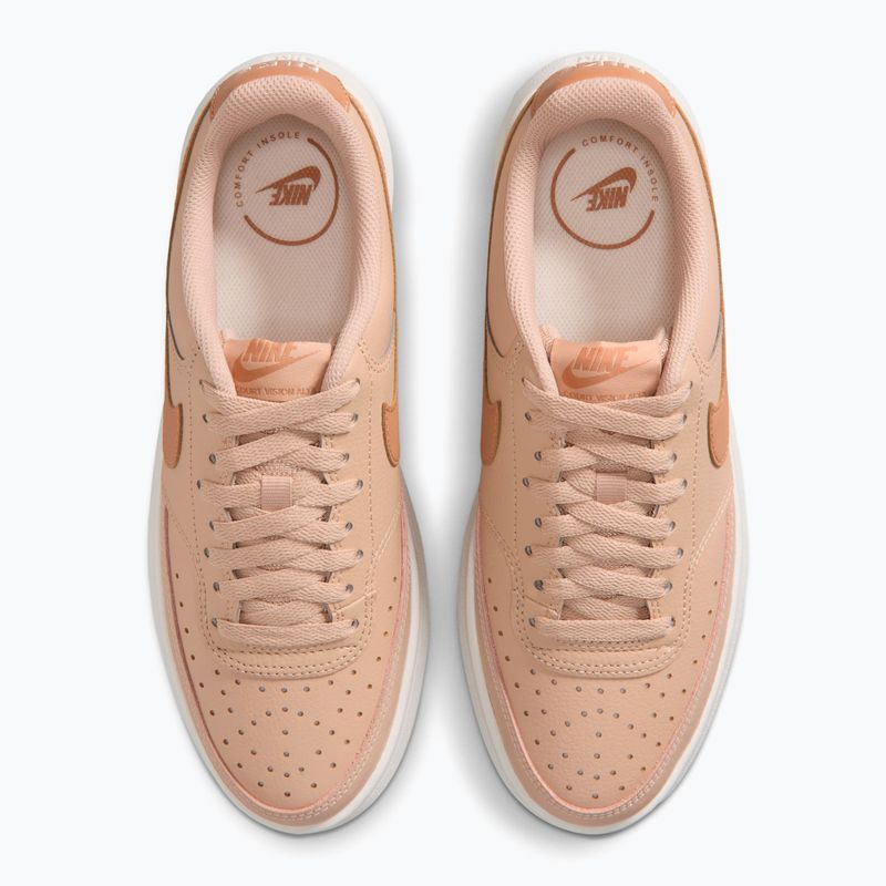 Moteriški batai Nike Court Vision Alta shimmer/sail/light cognac 4