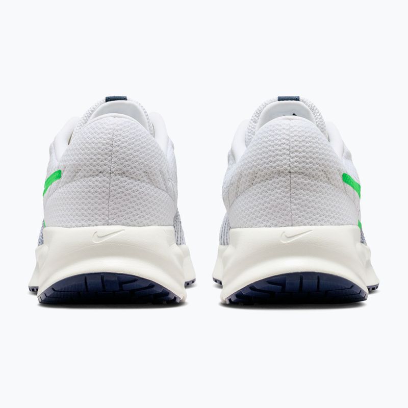Vyriški bėgimo batai Nike Run Defy White/Midnight Navy/Green Spark 6