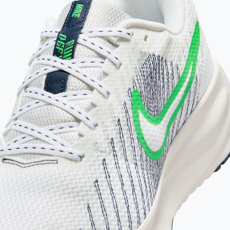 Vyriški bėgimo batai Nike Run Defy White/Midnight Navy/Green Spark 7