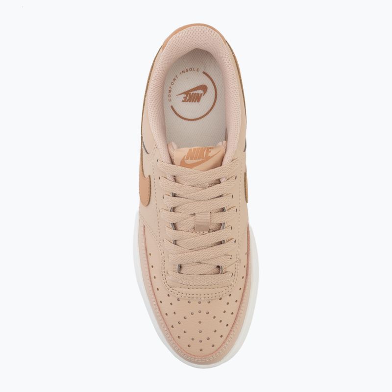 Moteriški batai Nike Court Vision Alta shimmer/sail/light cognac 5
