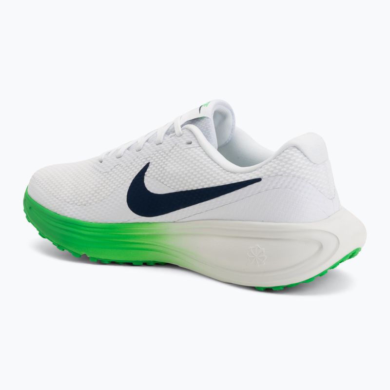 Vyriški bėgimo batai Nike Revolution 8 white/green spark/midnight navy 3