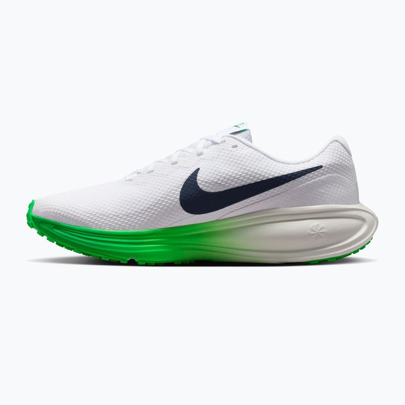 Vyriški bėgimo batai Nike Revolution 8 white/green spark/midnight navy 2