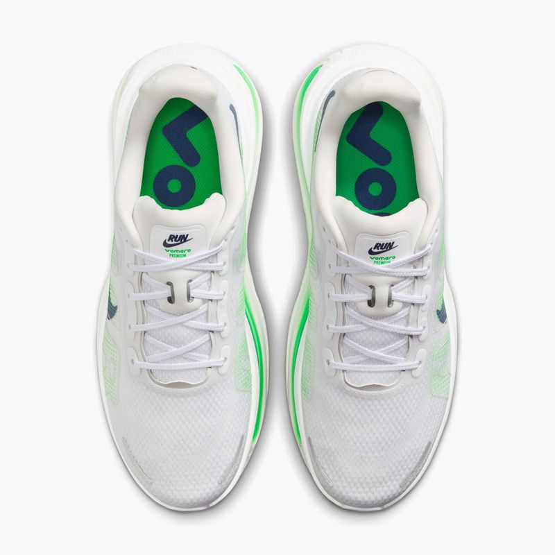 Vyriški bėgimo batai Nike Vomero Premium white/green spark/midnight navy 5