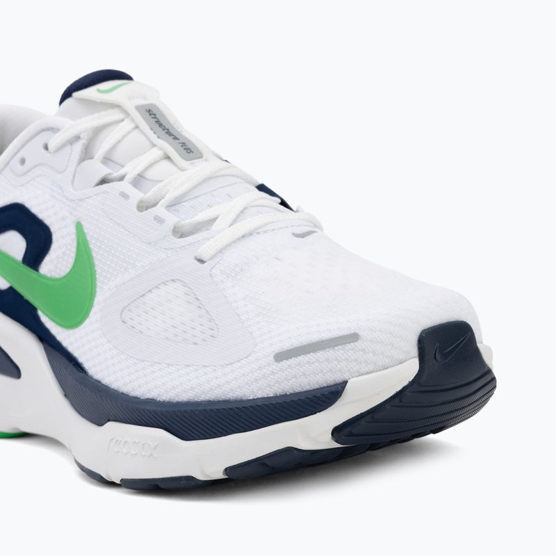 Vyriški bėgimo batai Nike Structure Plus white/midnight navy/green spark 7