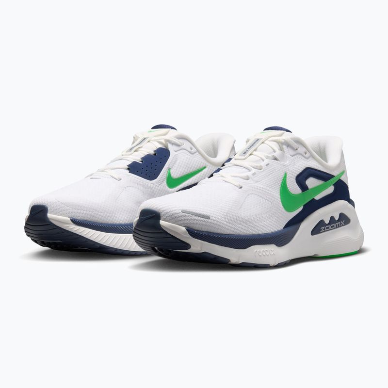 Vyriški bėgimo batai Nike Structure Plus white/midnight navy/green spark 3