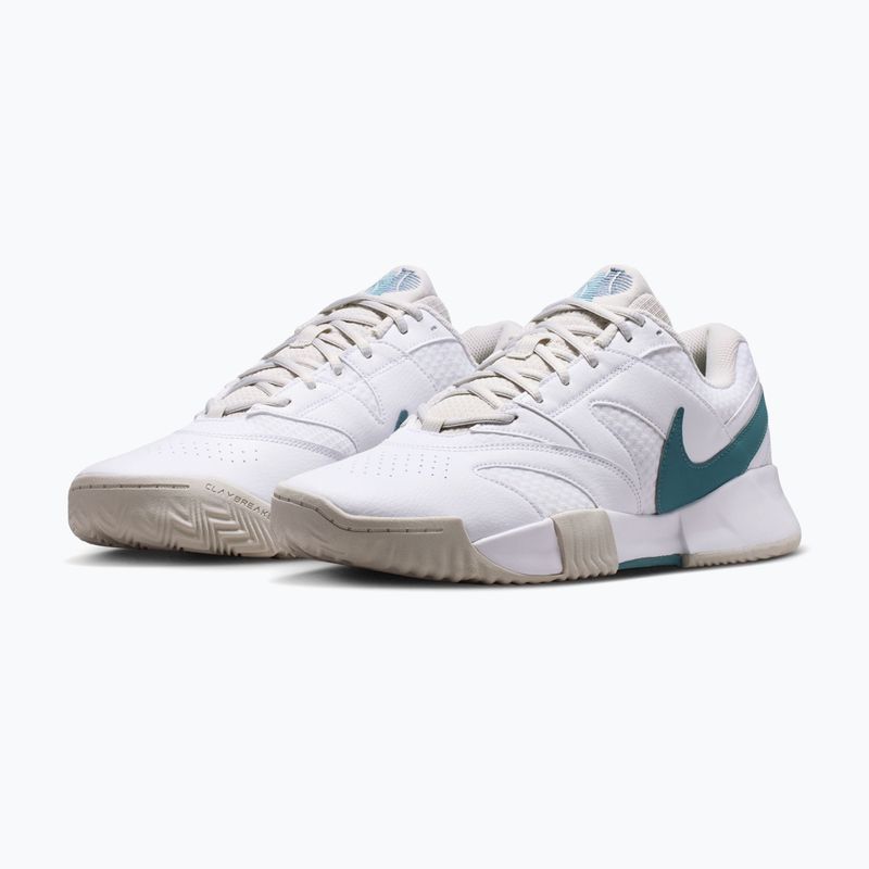 Vyriški teniso batai Nike Court Lite 4 White/Light Bone/New Slate/Smokey Blue 3