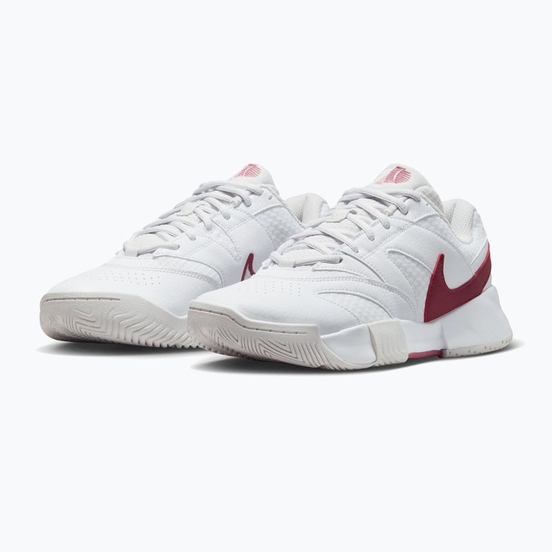 Moteriški teniso bateliai Nike Court Lite 4 White/Vast Grey/Pink Smoke 3