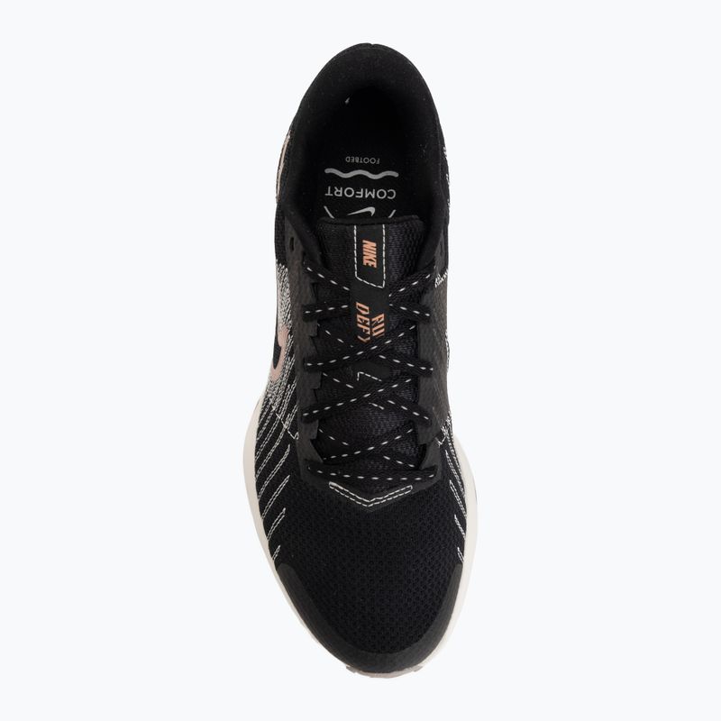 Moteriški bėgimo batai Nike Run Defy black/sail/phantom/metallic rose gold 5